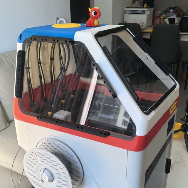 Snapmaker U1 Obere Abdeckung, transparentes und staubdichtes Gehäuse zur Isolierung für deinen 3D-Drucker - Bild 1