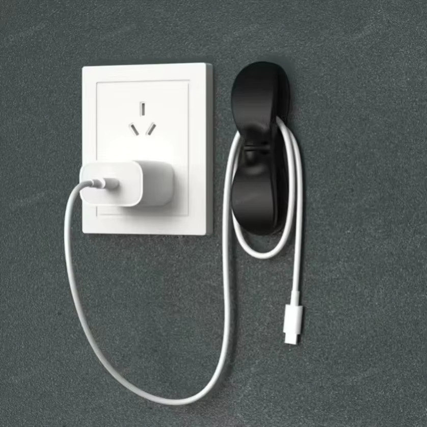 VIKEFON Kabel-Organizer-Clip in Schwarz zur Kabelmanagement-Halterung für Küchengeräte wie Heißluftfritteusen und Kaffeemaschinen - Bild 4