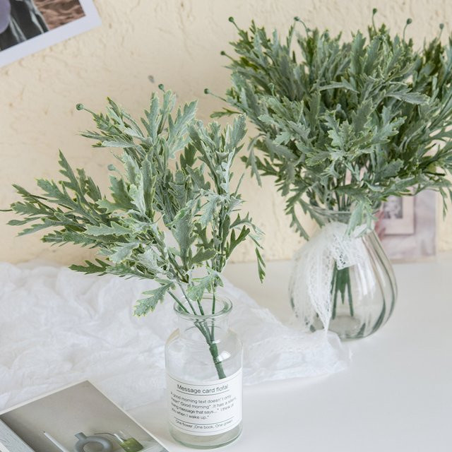 ZQCY Künstliche Chrysanthemen in Grün für Tischdekoration und DIY-Geschenke - Bild 1