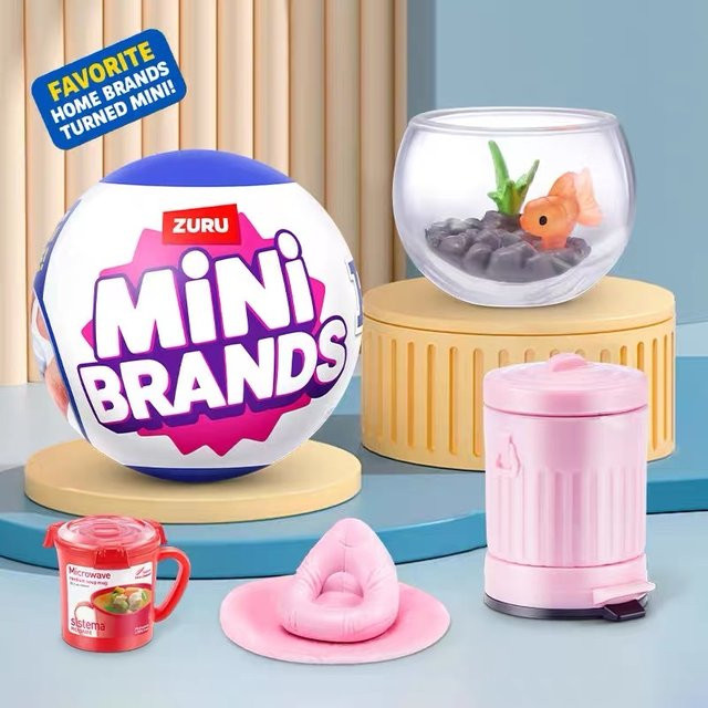 Zuru Mini Brands Hausmöbel-Spielzeug, 5-teiliges Set, Mystery Blind Box - Bild 1