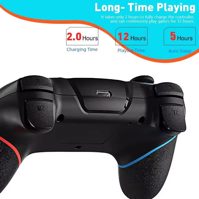 AyeBeau USB Bluetooth Kabelloser Controller für Nintendo Switch, OLED Lite und PC Gamepad in Schwarz oder Blau - Bild 4