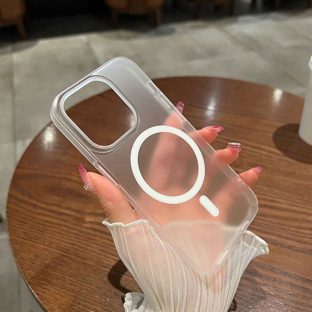 Magnetische Handyhülle in Transparent Matt für Samsung Galaxy S26 Ultra, S26 Plus, S26 Edge mit kabelloser Ladefunktion - Bild 1