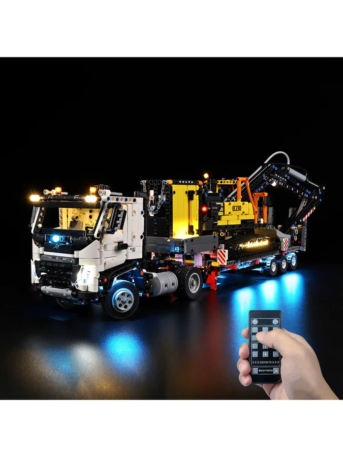 BlockGlow LED-Beleuchtungsset für LEGO Technic Volvo FMX Truck EC230 Elektrobagger 42175, Zubehör - Bild 5