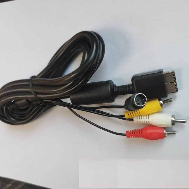 Sony S-Video AV Audio-Video-Kabel für PlayStation PS2 und PS3 in Schwarz - Bild 1