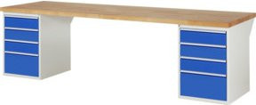 Rau Werkbank 7510A3 mit 8 Schubladen, B/T/H: 300 x 90 x 89 cm - Bild 1