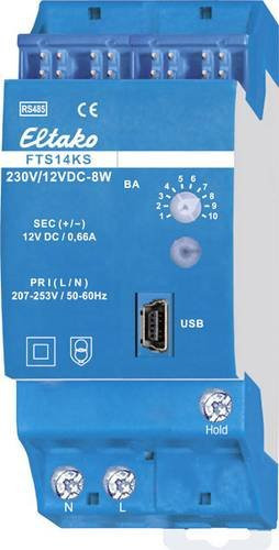 Eltako Schnittstellenmodul FTS14KS Kommunikationsschnittstelle für Hutschiene in Blau - Bild 1