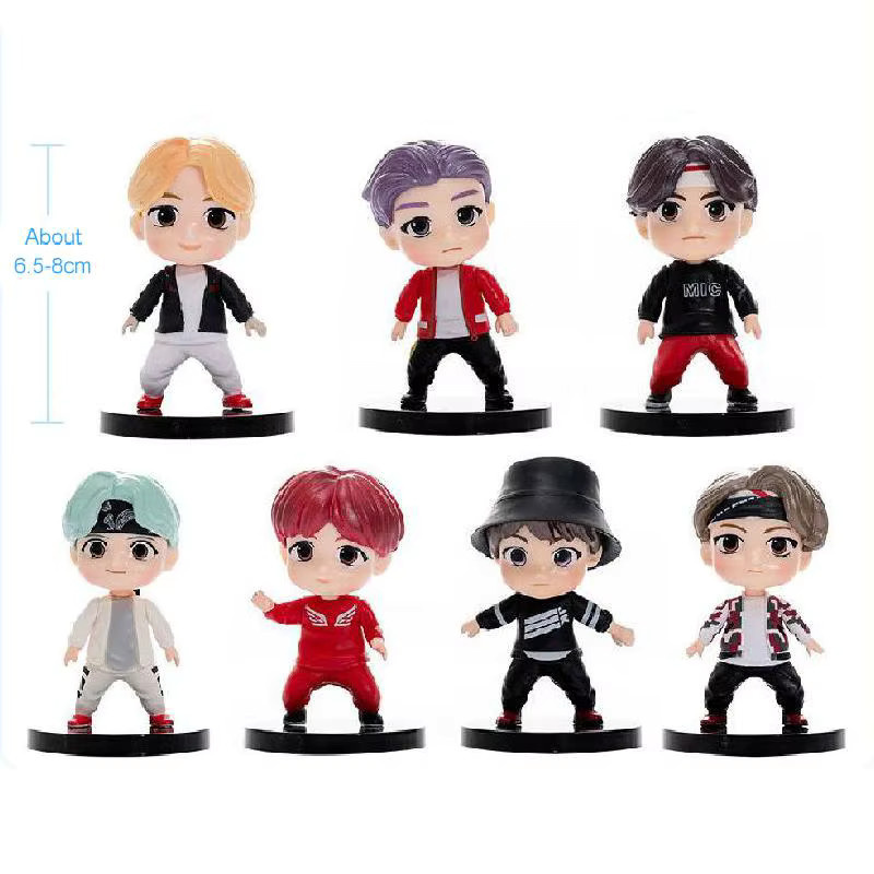 Bandai Bangtan Boys Puppe Modell, Action Figure, 7-teiliges Set - Bild 4
