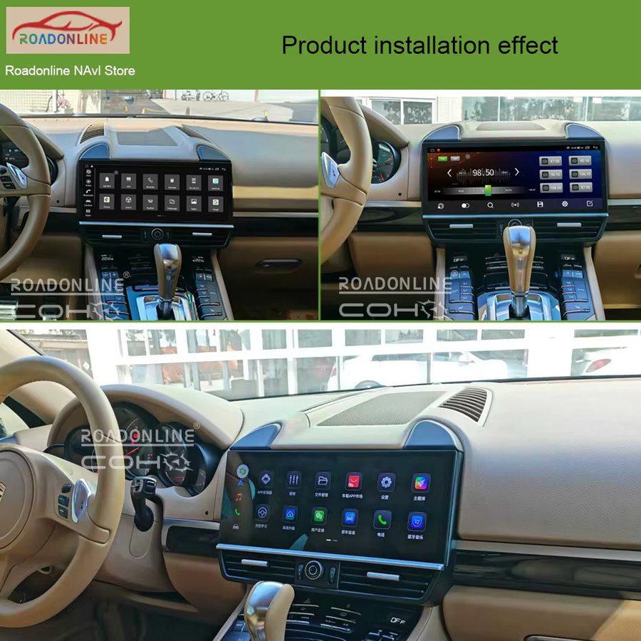 Roadonline Android 15 Autoradio für Porsche Cayenne 2010-2016 mit 12,3 Zoll Display, 12 GB RAM, 256 GB Speicher, Carplay, GPS-Navigation und Multimedia-Videoplayer in Schwarz - Bild 3