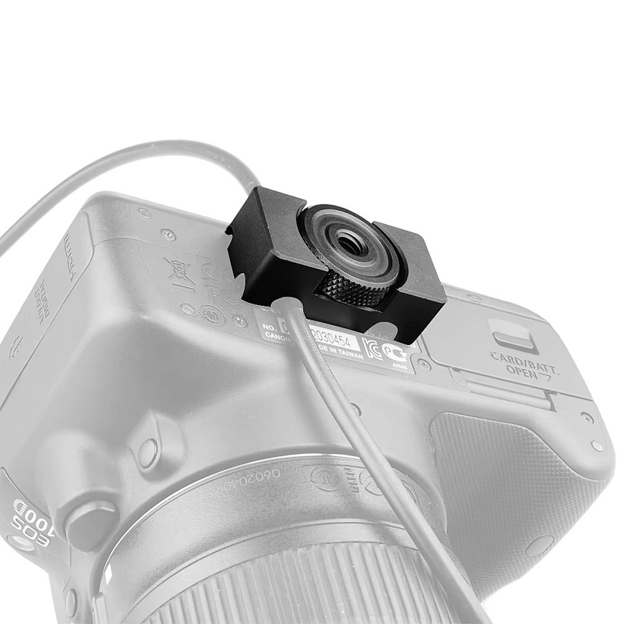 MINIFOCUS Mini-Tether DSLR-Kamera USB-C Kabelverriegelung Clip mit Schnellwechselplatte in Schwarz - Bild 3
