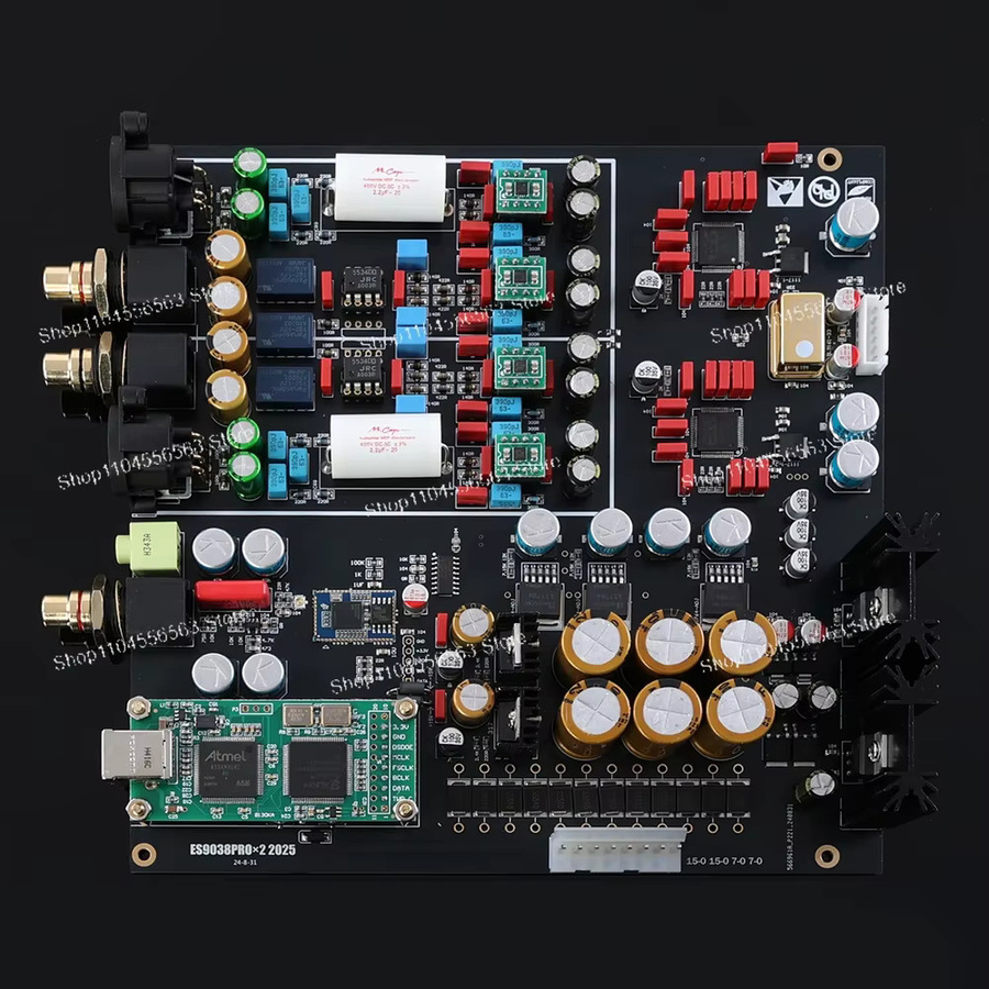 Dual-Core ES9038PRO DAC Board Black: HD DSD 384K Verlustfreier Decoder mit optischem und koaxialem Ausgang - Bild 2
