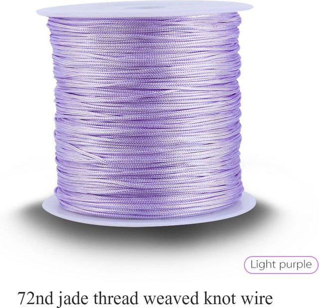 Nylon Kordel Hellviolett, 100m x 0,8mm - Bild 1