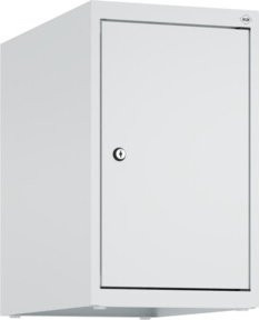 C+P Aufsatzschrank 7035/7035 aus Stahl mit Zylinderschloss und 1 Abteil in Grau, B/T/H: 50 x 30 x 50 cm - Bild 1