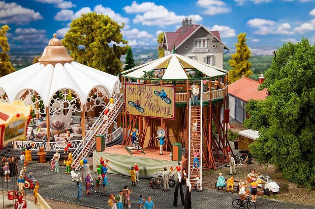 Faller Motorrad-Steilwandshow Sala M, Fahrzeuge, 1:87 (Spur H0) - Bild 1