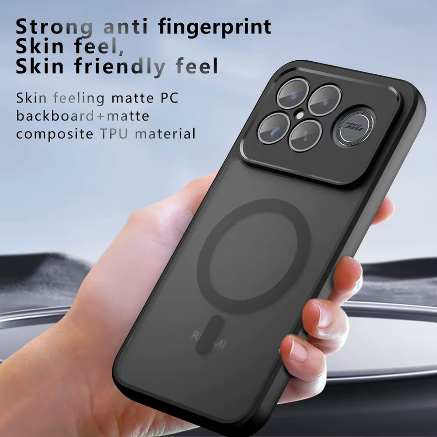MagSafe Magnetische Drahtlose Lade Hülle für Xiaomi Poco F8 Pro und Poco F8 Ultra 5G, Stoßfeste Rückseite, Transparent oder Schwarz - Bild 5