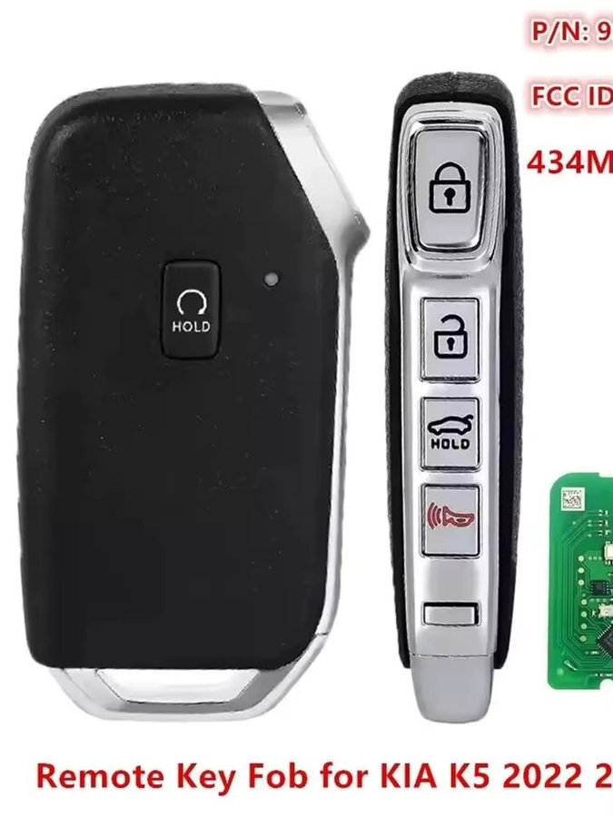 Smart Keyless Proximity Remote Key Fob für KIA K5 Modelljahre 2022 bis 2024, 433 MHz, 4A Chip, Schwarz, Teilenummer 95440-L3430 von keyecu - Bild 4