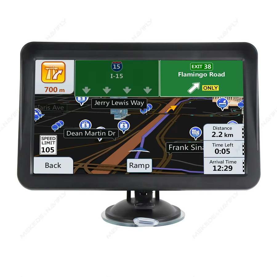 NAVIFANS GPS Navigationssystem mit 9 Zoll Touchscreen, Europa Karte, FM Radio und Sonnenschirm in Schwarz - Bild 7