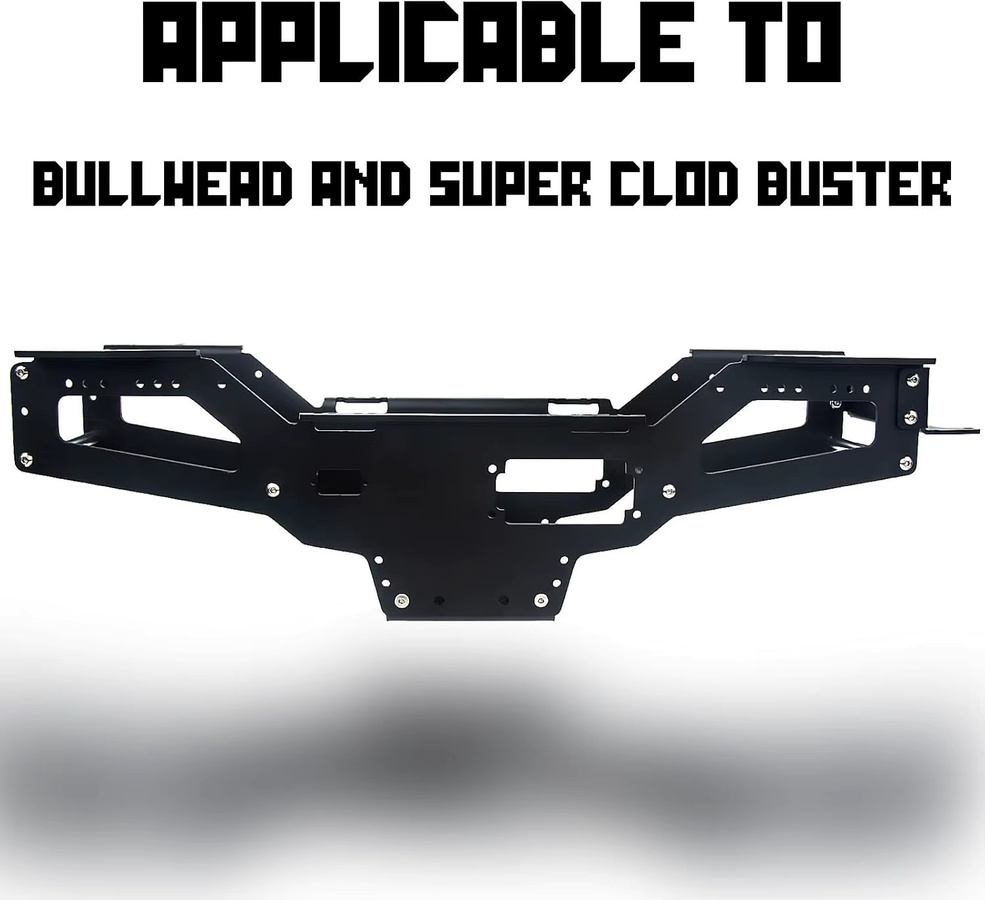 Tamiya Aluminium-Chassisrahmen für RC 1/10 Bullhead Clodbuster 4x4, Metall, Schwarz, Zubehör - Bild 2