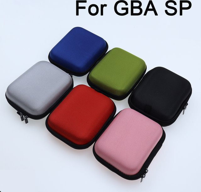 TingDong Hartschalen-Schutztasche für Gameboy Advance SP in Grün mit Doppelreißverschluss - Bild 1