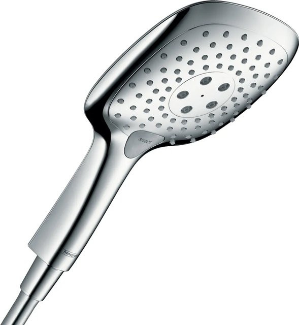 Hansgrohe Raindance Select E Handbrause 150 in Chrom mit 3 Strahlarten und EcoSmart Technologie - Bild 1