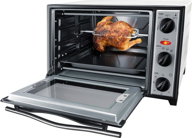 Steba Backofen KB 27 U2 mit Drehspieß und Umluft in Weiß - Bild 1
