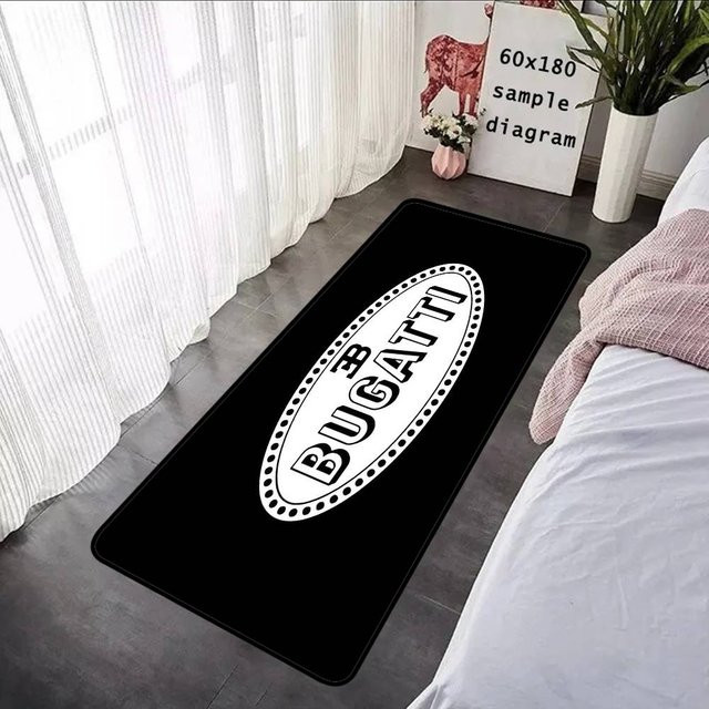 B-Bugatti Fußmatte für den Eingangsbereich, schwarz, rutschfest und waschbar, B/T: 60 x 40 cm - Bild 1
