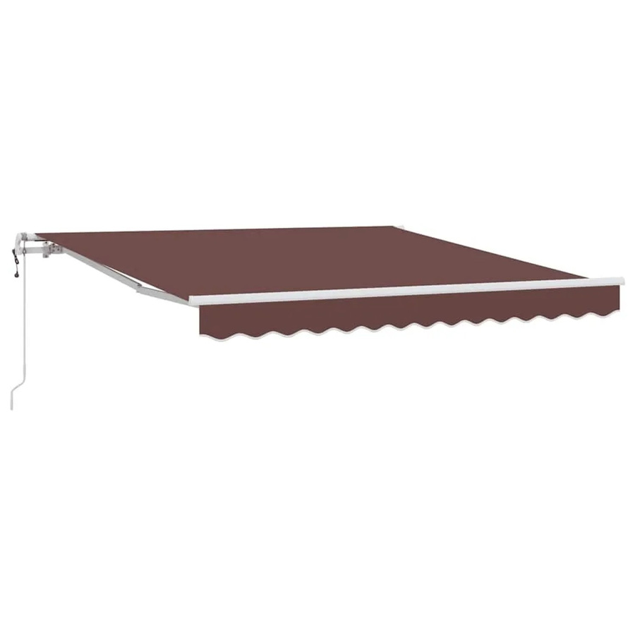 Automatische Markise von vidaXL in Braun aus Aluminium und Polyester, Breite: 300 cm, Ausladung: 250 cm - Bild 2