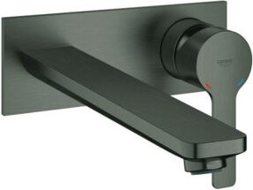 Grohe Fertigmontageset Lineare UP-2-L-WT Wandarmatur in Matt Schwarz, Höhe: 20,7 cm - Bild 1