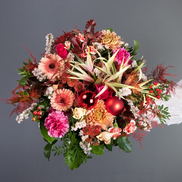 BLUME2000 Winterfreude Bouquet multicolour red orange - Bild 1