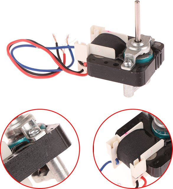 HUXUAN YJ48 Asynchronmotor für Desktop-Lüfter, 220 V AC, Schwarz, Breite: 5,9 cm, Tiefe: 4,8 cm - Bild 1