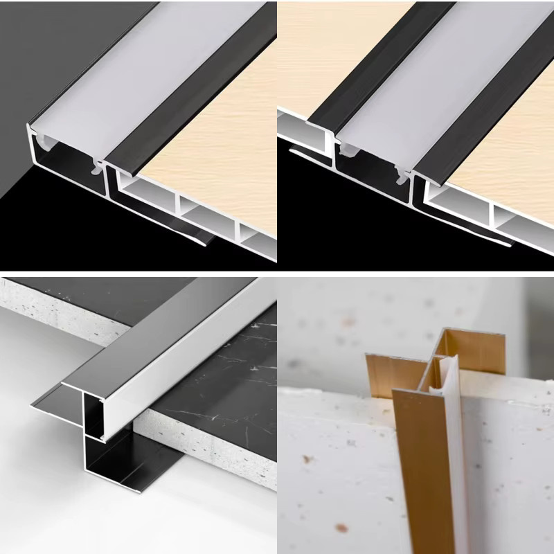 Khelse LED-Aluminiumprofil für Wandpaneele und Fliesen in Rose Gold, 5 mm Dicke - Bild 3