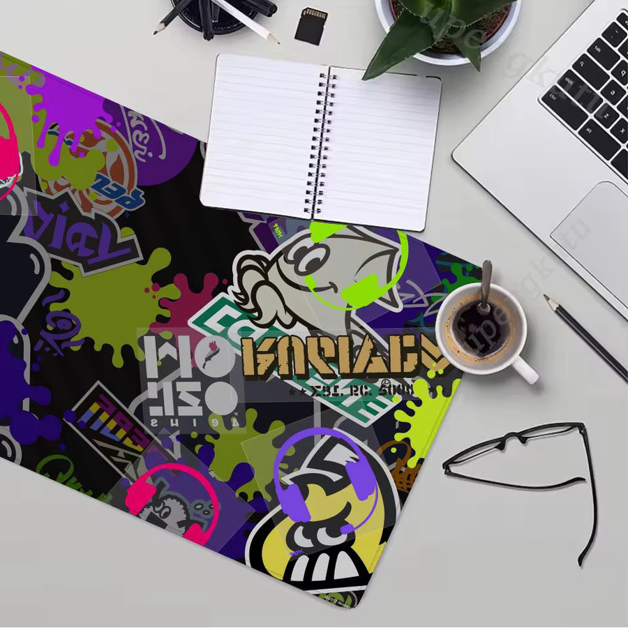 XXL Gaming Mousepad mit Anime-Design für Notebook und Tastatur, Schwarz/Mehrfarbig - Bild 2