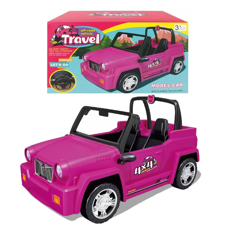 KIEKA Modisches Puppenfahrzeug SUV Reise-Jeep, Rosa / Pink, ab 3 Jahre - Bild 2