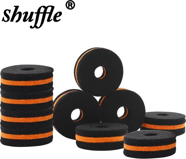 Shuffle 10-teiliges Trommel-Set mit Becken, Filz-Pads und Ständern für Percussion-Musikinstrumenten-Zubehör - Bild 1