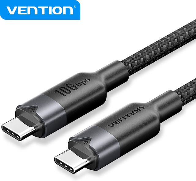 Vention USB-C-Kabel 100 W USB 4.0 PD Schnellladekabel Schwarz - Bild 1