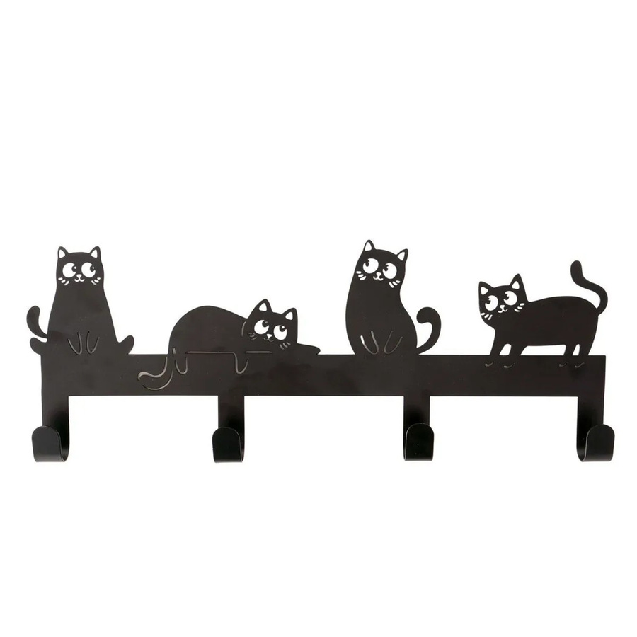 Boltze Garderobemöbel Mollie in Schwarz aus Metall mit Haken für den Flur, B/T/H: 30 x 30 x 165 cm - Bild 2