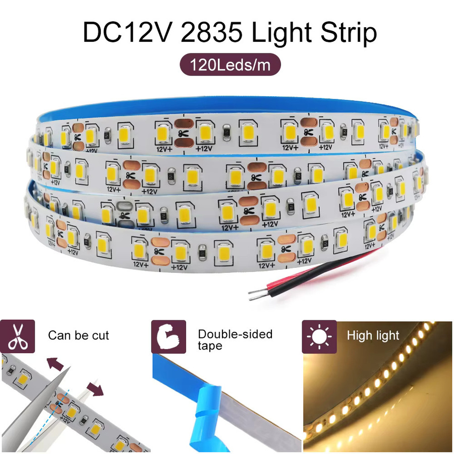 HAGAHA LED-Streifen RGB 13 Farben mit 120 LEDs/m, 2835 Chip, 8 mm PCB, flexibles Klebeband für deine Heimbeleuchtung - Bild 3