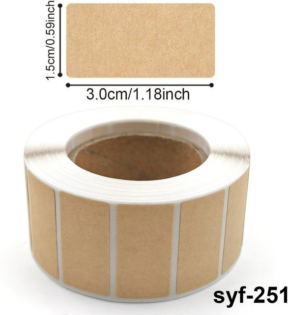 Selbstklebende Kraftpapier Aufkleber Rollen von Binchi Outdoor Product in Beige zur Beschriftung und Klassifizierung - Bild 1