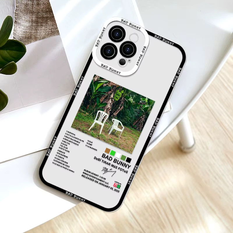 DTMF Debí Tirar Más Fotos Bad Bunny Handyhülle für iPhone 17 16 15 14 13 12 11 Pro Max Mini 7 Plus Stoßfeste Schutzhülle - Bild 1