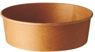 Papstar pure Einweg Salatschalen aus biologisch abbaubaren nachwachsenden Rohstoffen mit PLA-Beschichtung, braun, 50 Stück, 500 ml, Durchmesser: 15 cm, Höhe: 4,6 cm - Bild 1