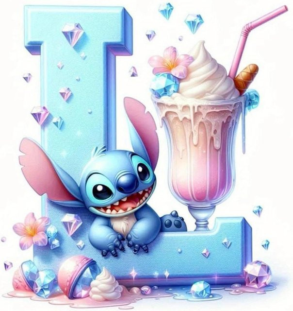 Disney Diamantstickerei Eiscreme, Mosaik Bild, 30x30cm - Bild 1