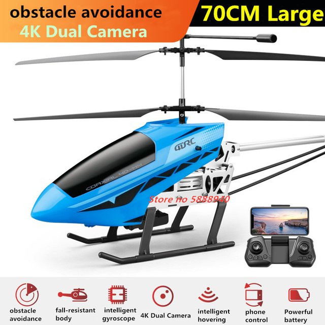 Tccicadas 4K HD WIFI FPV Hubschrauber, mit Hindernisvermeidung, LED-Licht - Bild 1