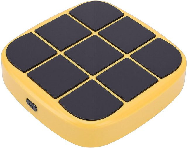 Koogeelife 4 in 1 Elektronische Handheld-Puzzle-Spielekonsole mit 5 Gehirn- und Gedächtnisspielen in Gelb - Bild 1