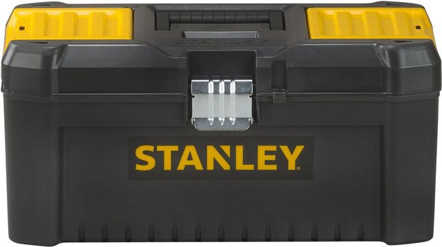 Stanley Werkzeugbox Essential aus Kunststoff mit Metallschließen, Schwarz, Breite: 40,64 cm, Höhe: 19,5 cm - Bild 3