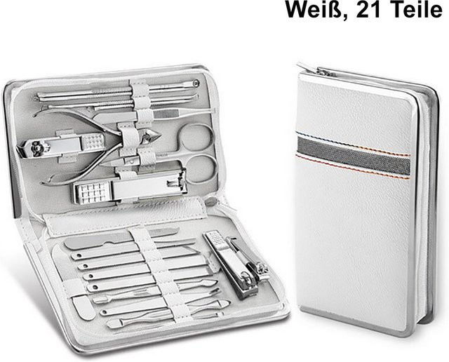 TPFBeauty Maniküre- & Pediküre-Set, 21-teilig, Weiß, Unisex - Bild 1