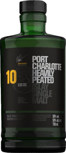 Bruichladdich Distillery 10 YO Heavily Peated Islay Single Malt Scotch Whisky 0,7 l - Bild 1