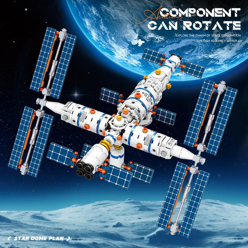 Linyi toy Weltraumforschung Weltraumanlage Bausteine ab 3 Jahren - Bild 2