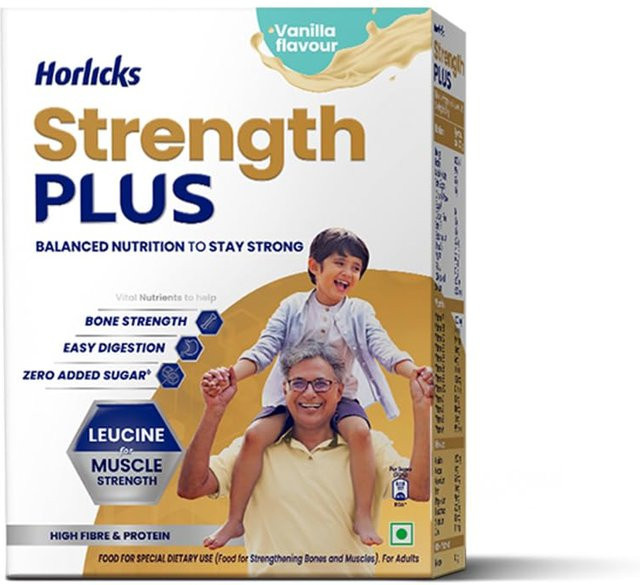 Horlicks Strength Plus Vanillepulver 350 g - Bild 1