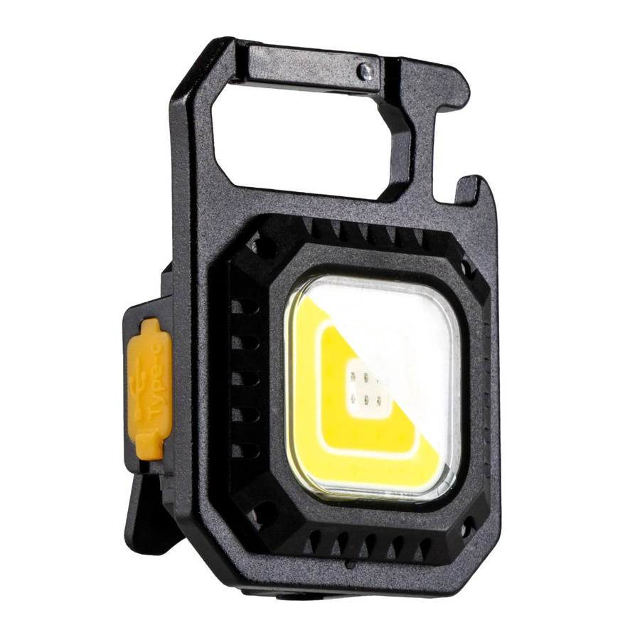 LED's Work Akku-Taschenlampe als Schlüsselanhänger in Schwarz mit 750lm, dimmbar und IP44 Schutz - Bild 2
