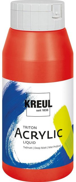 KREUL Triton Acryl-Flüssigfarbe in Echtrot für Profis - Bild 1