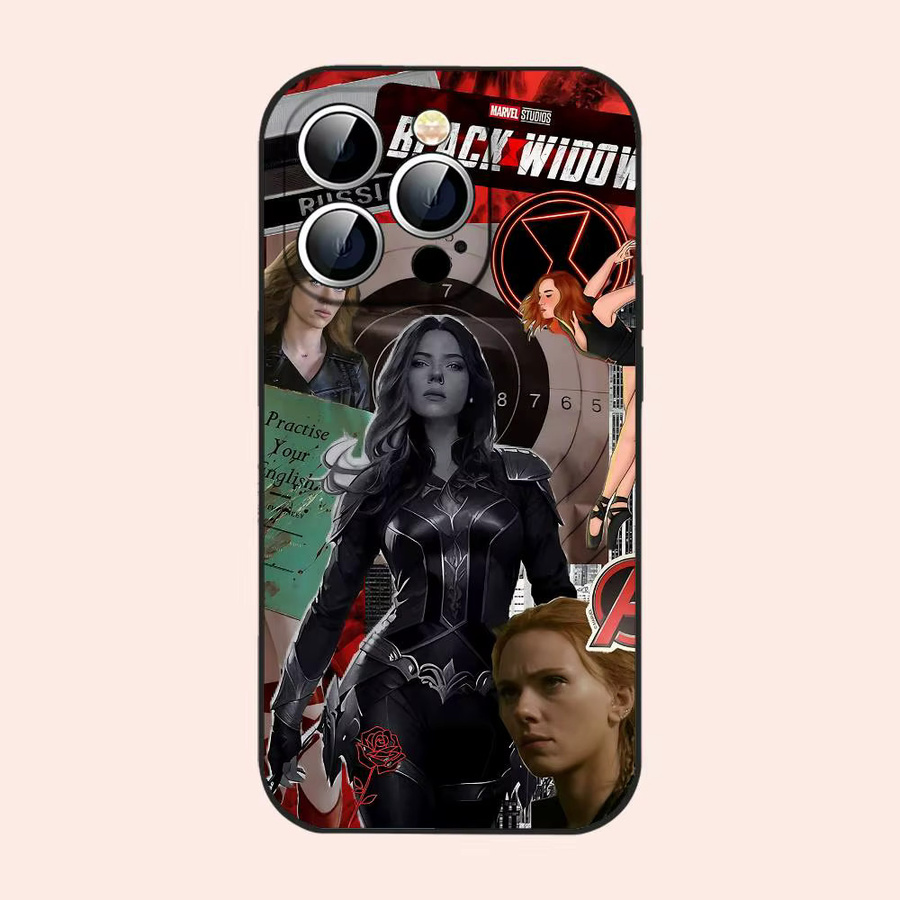 Mesuca Handyhülle W-WidowS für iPhone 11 bis iPhone 17 Pro Max Plus, weiches TPU, Schwarz/Mehrfarbig - Bild 7
